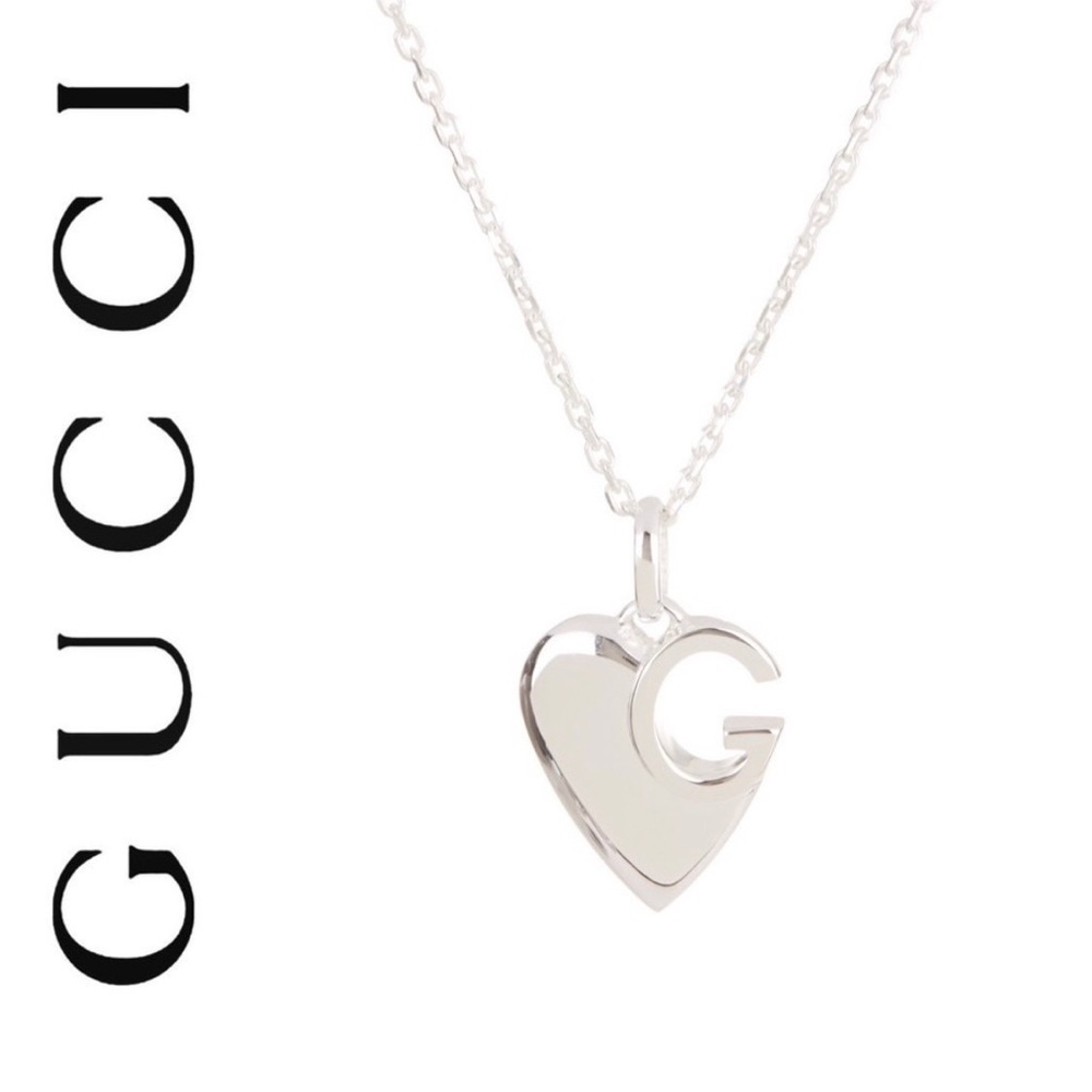 New Authentic GUCCI Charlotte Heart 925 Necklace